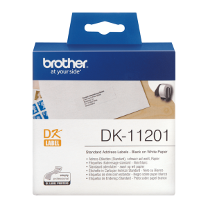 Rouleaux étiquettes Thermiques DK11204 17x54 Mm - Compatible Brother P-Touch, Pack De 10 Rouleaux, 400 étiquettes Par Rouleau